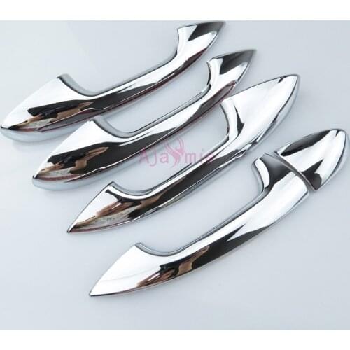 For LHD Mercedes Benz GLC 2016 2017 2018 Door Handle Cover and Bowl Insert Trim Grab Panel Chrome Car Styling Accessories