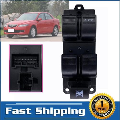 Electric Master Window Control Switch Regulator Button Console For Mazda 6 Demio RHD Right Hand Drive 2003-2012 GJ6A-66-350