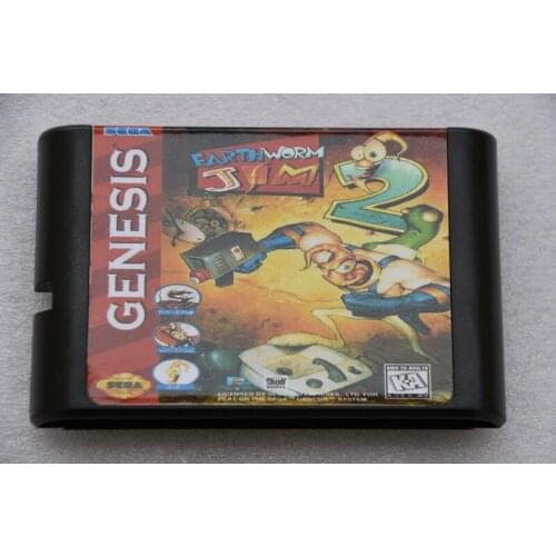 EARTH WORM 16 Bit Video Game Card for Sega Megadrive Genesis Game Cartridge