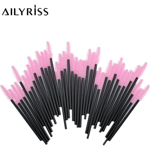 Makeup Brushes 25/50pcs Disposal Crystal Mascara Wands Applicator Eyelash Cleaning Comb Makeup Brushes for Eyelash Extensions