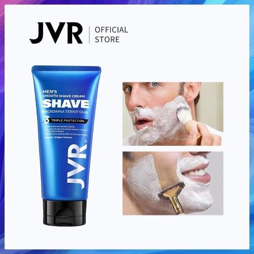 JVR 120g Shaving Cream For Beard Men Beard Care Natural Plant Extract Shaving Foam Soften Beard Cream After Shave Smooth Styling