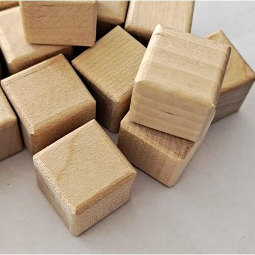 10pcs 2cm Wooden Cubes Unfinished Wood Blocks for Wood Crafts, Wooden Cubes, Wood Blocks, Great for Baby Showers