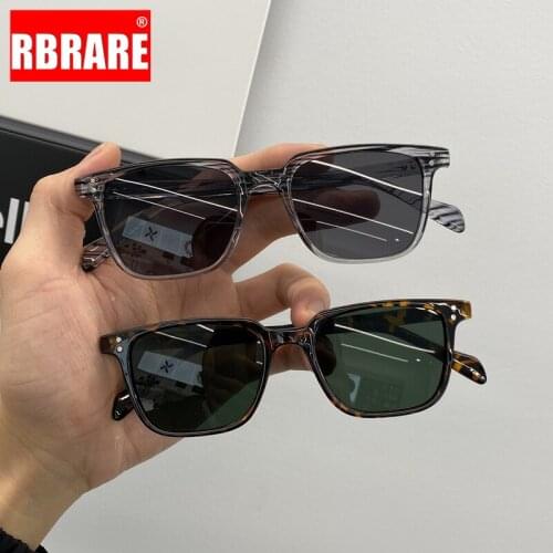RBRARE Square Sunglasses Men 2021 Luxury Brand Sun Glasses for Men Vintage Square Sunglasses Women Retro Gafas De Sol Hombre