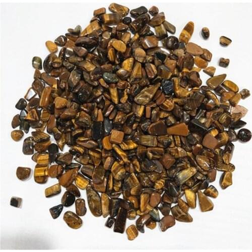 Natural polished gravel tiger eye chips crystals healing stones