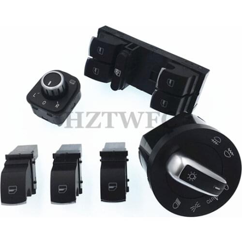 New Mirror Window Headlight Switch 5ND959565B 5ND959857 5ND959855 5ND941431B For VW Golf MK5 6 Jetta MK5 Passat B6 Tiguan