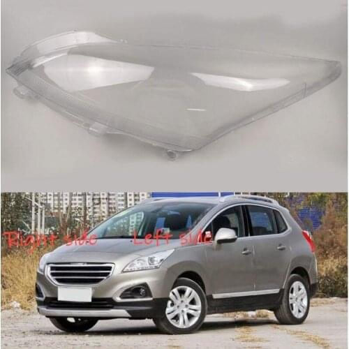Car Headlamp Lens For Peugeot 3008 2013 2014 2015 2016 2017 Car Headlight cover Headlamp Lens Auto Shell Cover