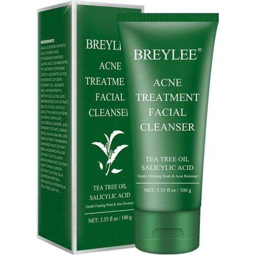 BREYLEE Tea Tree Facial Cleanser Cleansing Facial Cleanser 100g facial cleansing face care face wash skin care products