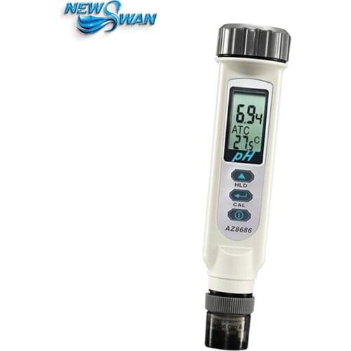 AZ8686 Portable PH Meter Tester Pen Aquarium Fruit PH Analyzer with Temperature Compensation 0.2pH