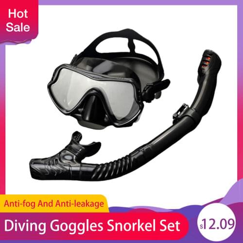 Anti-Fog Scuba Diving Masks Goggles Snorkel Set Adult With Mouthpieces Diving Masque Goggles For Swimming Pool Equipment