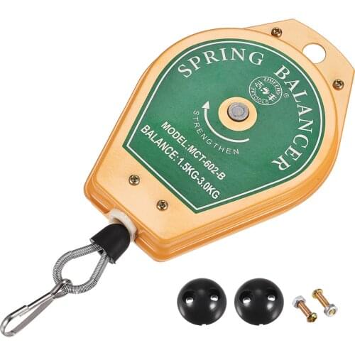 Uxcell Retractable Spring Balancer 3.3-6.6lbs Tool Holder with Fitting Accessory