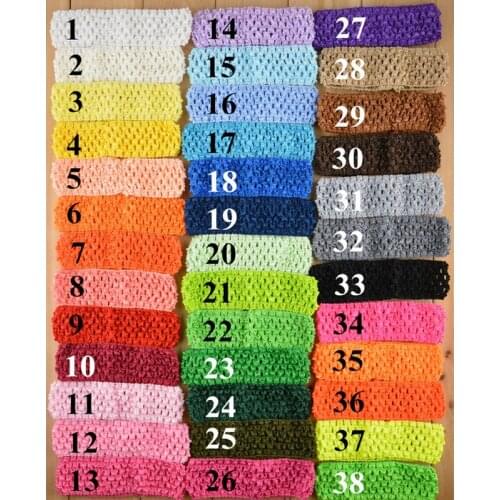 Multicolor Children Baby Crochet Headband Elastic Hairband Hair Accessories Gift for Kids Wholesale High Quality
