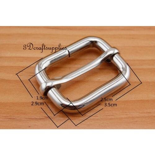 Strap adjuster rectangle sliders Heavy duty silver 25 mm 1 inch 10pcs U70