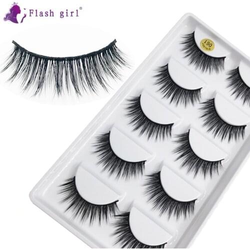 Flash girl 061 Excellent material handmade 3D mink eyelashes 61 styles 5pairs per box customize private logo