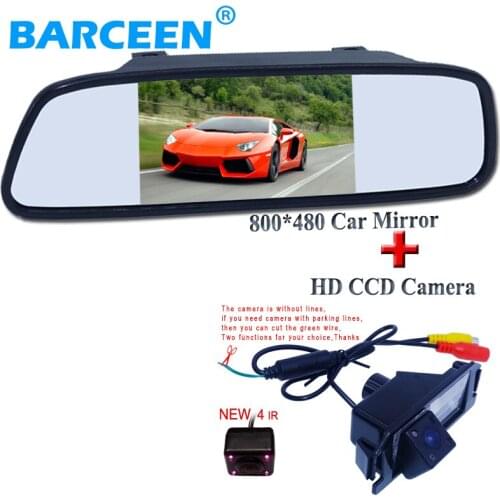Car reserve camera with 5"hd lcd car screen monitor +170 degreen Original use FOR HYUNDAI I30/ for kia soul