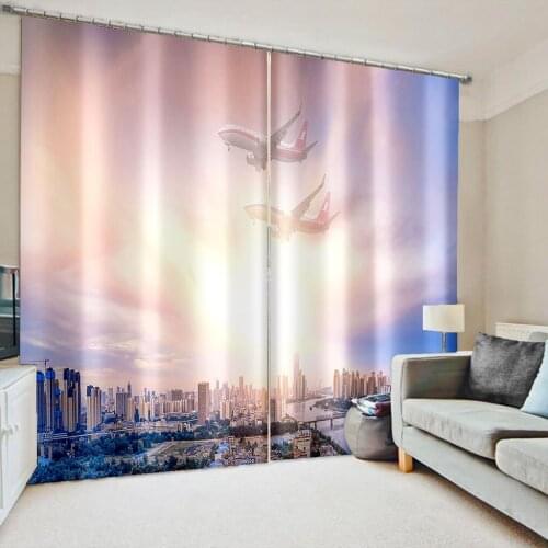 Beautiful Photo Fashion Customized 3D Curtains purple fly curtains 3D Blackout Curtains Living Room Bedroom Hotel Window curtain