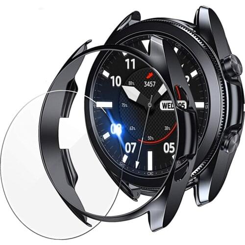 Tempered Glass For Samsung Galaxy Watch 3 41mm 45mm Screen Protector and Case Accessories Set for Galaxy Watch 3