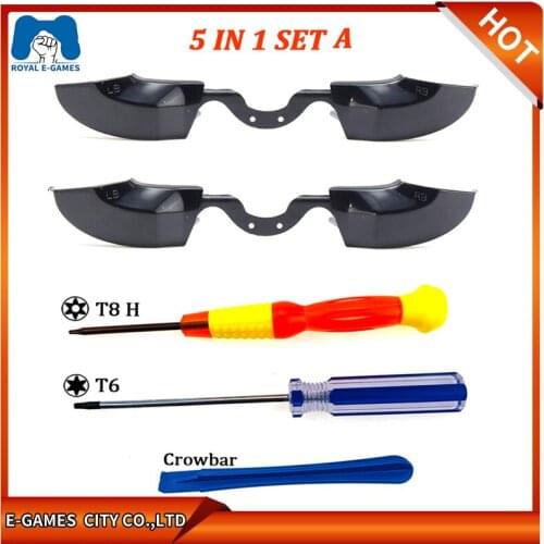 Replacement LB RB Bumpers Buttons Key+T6&T8 Screwdrivers Repair Tools For Microsoft For Xbox one Elite Controller analogs