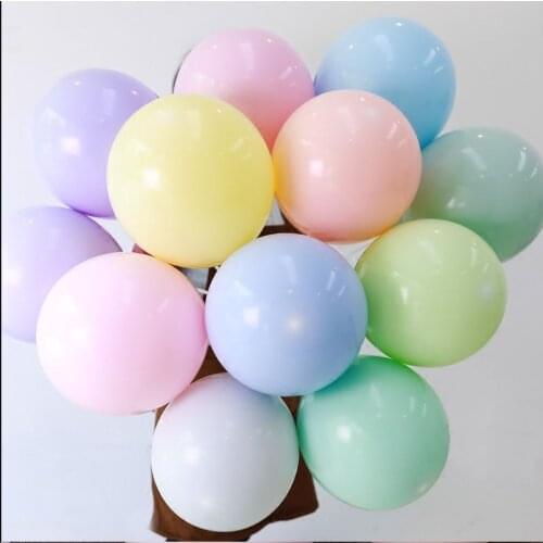 10pcs 12inch Baloon Valentines Day Party Balloons Arch Baby Shower Girl Macaron Latex Balloon Foil Ballons Decoration Birthday