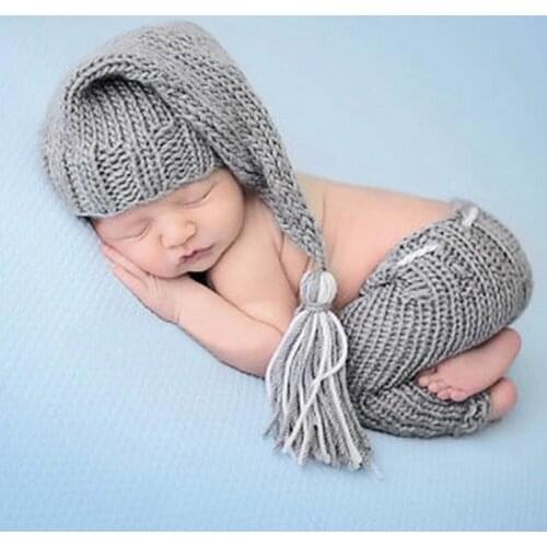 Newborn Baby Girls Boys Cute Crochet Knit Costume Photo Photography Prop Outfits