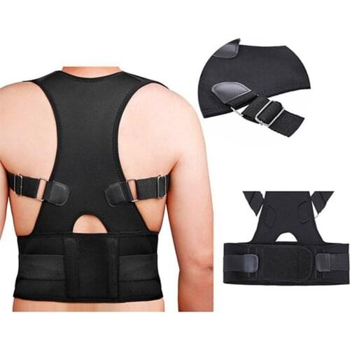 2018 Adjustable Back Lumbar Support Belt for Men Women Brace&Support Belt Shoulder Posture Neoprene Corrector Brace Belt Corsets