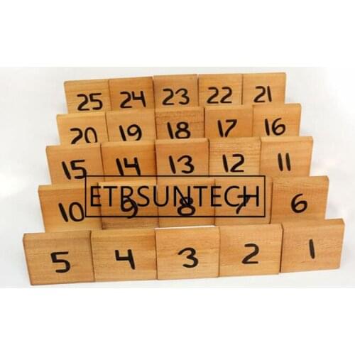 50pcs Table Number Signs for Wedding Party Decor Wood Wooden Number Roman Numerals Rustic Figure Card Digital Seat Decoration
