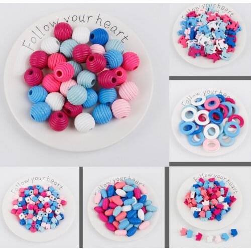 6-32mm 30 styles Multicolor Pattern Wooden Spacer Beads For Jewelry Making DIY Baby Crafts Kids Toys & Pacifier Clip
