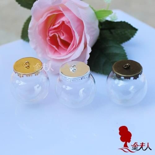 Handmade diy accessories glass cover vintage decorative pattern trays 30mm