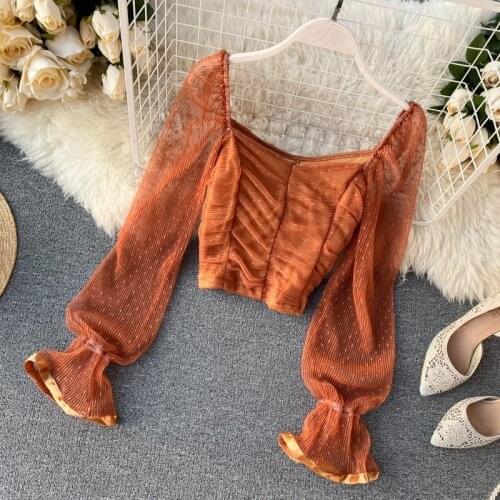 Женские рубашки с длинным рукавом Alisawang China At AliExpress