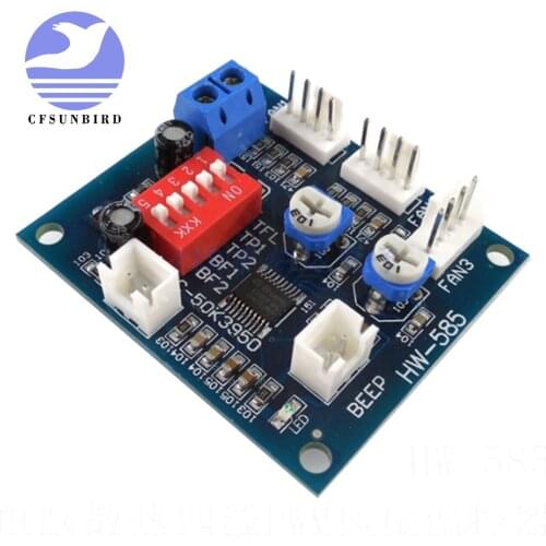 Computer cooling four wire PWM fan temperature controller Temperature control channel 5-9A