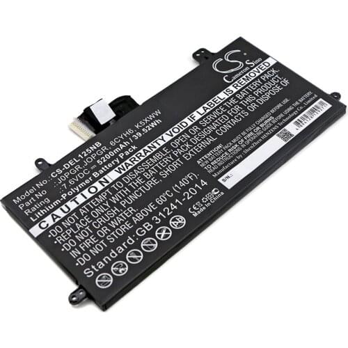 CS 5200mAh/39.52Wh battery for DELL Latitude 12 5285,Latitude 5290,N003L7390-C-D1606FTCN,51KD7,6CYH6,725KY J0PGR