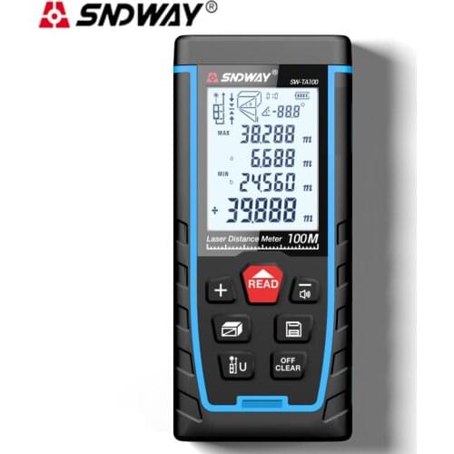 SNDWAYRangefinder Laser Infrared High-Precision Handheld Measuring Room Artifact Distance Measurement TG50 Meter ElectronicRuler