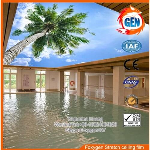 Pvc ceiling and wall covering decorative ceiling stretch fabric manufacturer