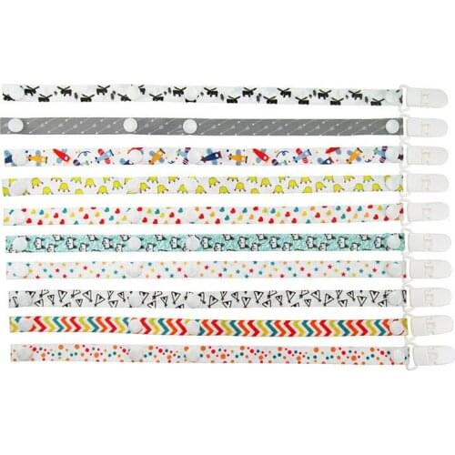 Nipple Holder Infant Feeding Baby Pacifier Clip Chain for Soothers Ribbon Chupetas Funny Soother Dummy Holder Leash Strap