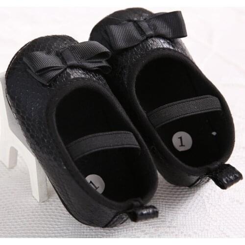 Fashion bow baby girl non-slip shoes sequins simple baby shoes