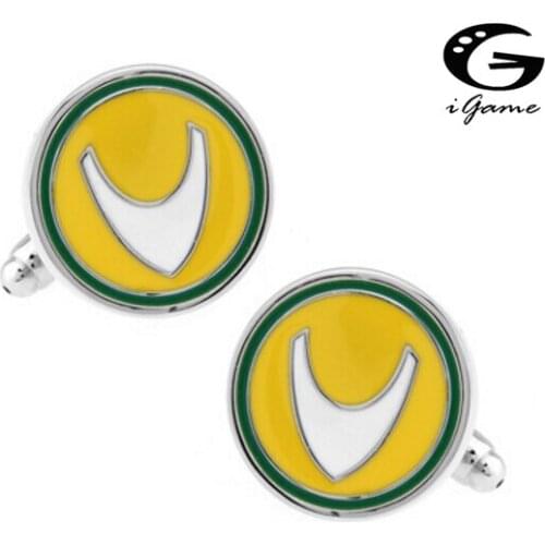 IGame Men Accessories Cufflinks Yellow Color Novelty Cartoon Film Design