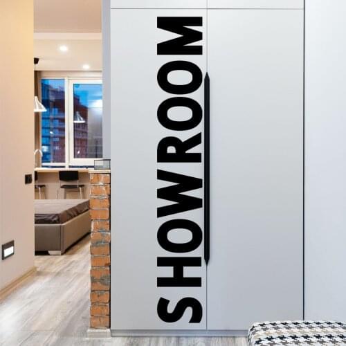 English SHOW ROOM Wall Sticker Creative Bedroom Decor Livng Room Kitchen Background Wall Decal Self-adhesive Fridge Door Sticker