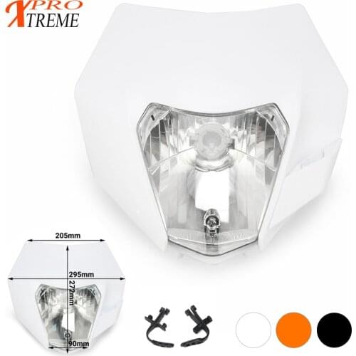 2016 New White Universal Headlights Headlamp For KTM EXC SXF SX XCF SMR Motocross Enduro Dirt Bike Supermoto