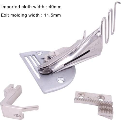 Hemmer Right Angle Bias Binder for Lockstitch Machine Sewing Overlock Folder Binding of Curve Edge