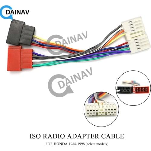 12-110 ISO Radio Adapter for HONDA 1988-1998 (select models) Wiring Harness Connector Lead Loom Cable Plug