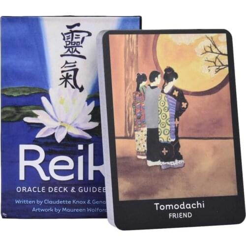 Tarot Cards Reiki Oracle Deck English Version Tarot Card Magic Board Game Magical Fate Divination Card Games Carry Card Sleev