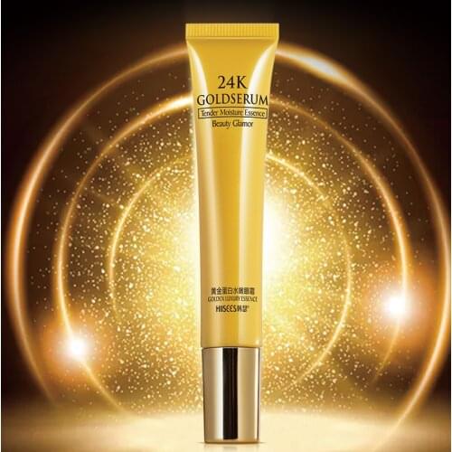 24K Gold Protein Hydrating Eye Cream Firming Moisturizing Fade Dark Circles Eye MaskAnti-aging Remover Dark Circles TSLM1