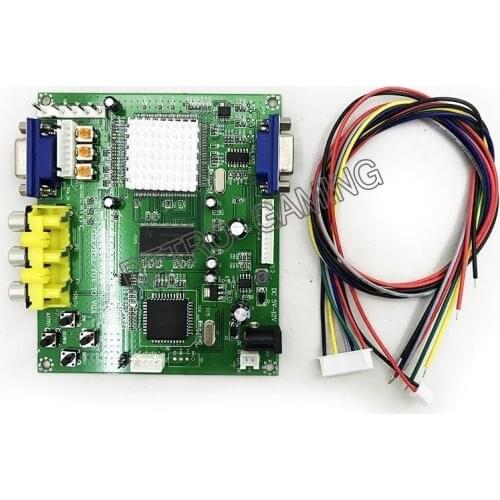 1 Set New RGB CGA EGA YUV to VGA HD Video Converter Board Moudle HD9800 HD-Converter Board GBS8200 Non-Shielded Protection