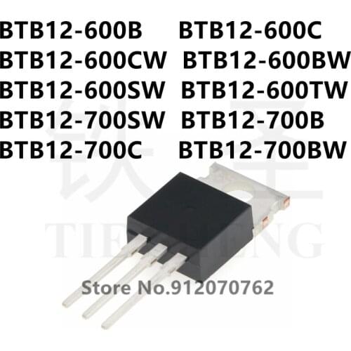 10PCS BTB12-600B BTB12-600C BTB12-600CW BTB12-600BW BTB12-600SW BTB12-600TW BTB12-700SW BTB12-700B BTB12-700C BTB12-700BW TO-220