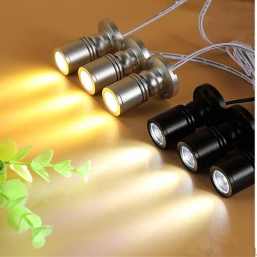 5pcs/lot RGB LED Spotlight Surface 3W Mini led spot light ceiling Down lighting Dimmable Cabinet Lamp Closet bulb AC85-265V