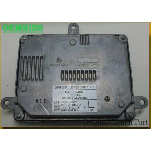 85967-47040 Used OEM Ballast For 50 system Prius PHV ZVW52 Original LED computer Left Headlight control unit 33900-70995