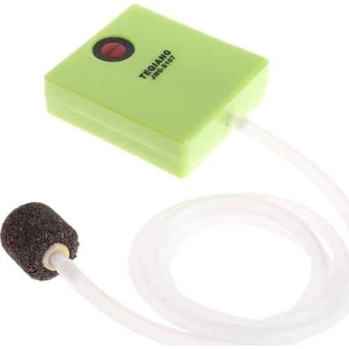 Aquarium Dry Battery Operated Fish Tank Air Pump Aerator Oxygen With Air Stone
