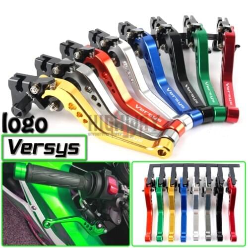 Motorcycle CNC Aluminum Brake Clutch Levers Adjustable Short Lever for Kawasaki VERSYS 1000 650 2015-2019