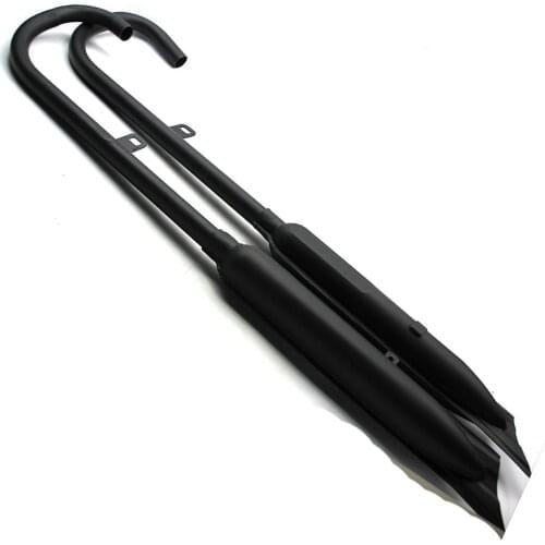 Ural CJ-K750 retro front exhuast and rear muffler Iron material black color fish type case for BMW R50 R1 R12 R 71 M72