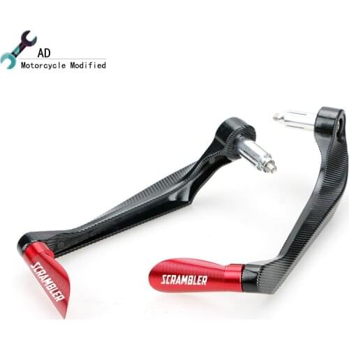 For Ducati Scrambler 800 400 Motorcycle Accessories Universal Handlebar Grips Guard Brake Clutch Levers Guard Protector Moto