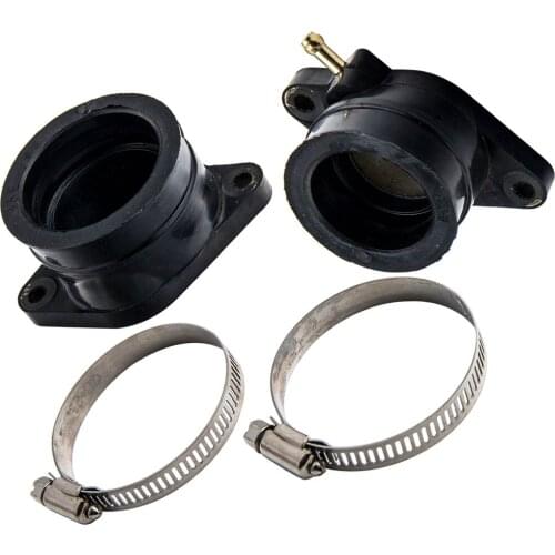 Carburetor Carb Intake Manifold Boot for Yamaha Raptor 660R YFM660 2001-2005 5LP-13586-01-00 5LP-13596-01-00 2 Pack Left & Right